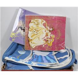 LOT OF 2 DISNEY BINDERS AND BACKPACK