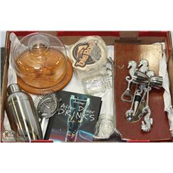 FLAT W/COCKTAIL MIXING SET W/UTENSILS,