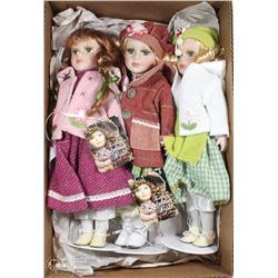 BOX W/3 NEW COLLECTIBLE PORCELAIN