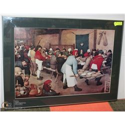 ESTATE PICTURE WITH CRACKED GLASS