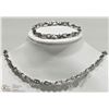 Image 1 : STAINLESS STEEL MENS NECKLACE & BRACELET SET