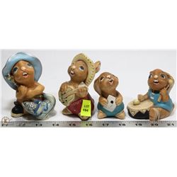 GROUP OF FOUR PENDELFIN DIRECTLY FROM THE ESTATE