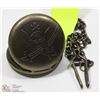 Image 1 : PIRATE DESIGN POCKET WATCH WITH CHAIN