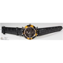 NEW D&G DAYDATE LEATHER STRAP UNISEX WATCH 41MM