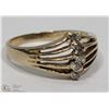 Image 1 : 10K YELLOW GOLD WITH 5 DIAMONDS SIZE 7