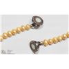 Image 3 : GENUINE PEARL NECKLACE W/ CZ MAGNETIC CLASP