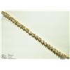 Image 1 : 14K YELLOW GOLD DIAMOND TENNIS BRACELET