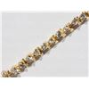 Image 2 : 14K YELLOW GOLD DIAMOND TENNIS BRACELET