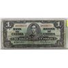 Image 1 : 1937 CANADIAN $1 BILL PREFIX A/M GORDON/TOWERS