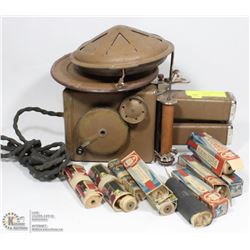 ANTIQUE MAPLE LEAF TALKIE PROJECTOR WITH MOVIES