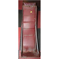 PAIR OF RED STEEL CAR  RAMPS