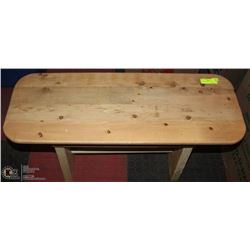 WOOD BENCH 34"X13"X17"H