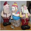 Image 1 : LOT OF 3 GARDENING GNOMES