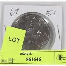1969 CANADIAN $1 COIN