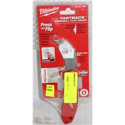 MILWAUKEE FAST BACK HAWKBILL FLIP KNIFE