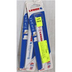 LOT OF TEN 6" WOOD & PLASTIC RECIPROCATING SAW