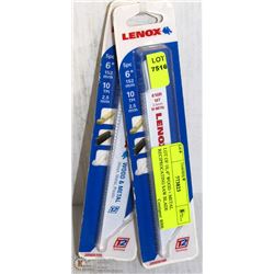 LOT OF TEN 6" WOOD &METAL RECIPROCATING SAW BLADES