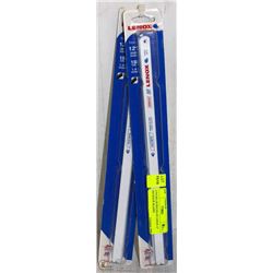 2 PACKS (20 PIECES) OF LENOX 12" HACKSAW BLADES