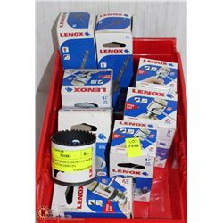 LOT OF ASSORTED LENOX CUP SAWS + WORM ATTACHMENTS