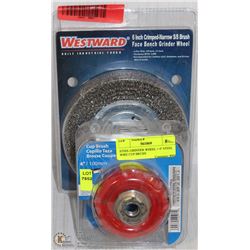 STEEL-GRINDER WHEEL + 4" STEEL WIRE CUP BRUSH