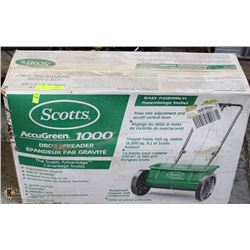 SCOTTS ACCUGREEN 1000 DROP/FERTILIZER SPREADER