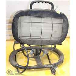 BLACK FLUORESCENT WORKLIGHT W/ ON/OFF BUTTON