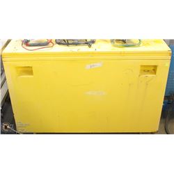 LARGE YELLOW  HEAVY DUTY LOCKBOX/TOOLBOX
