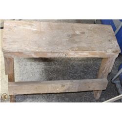 TWO SMALL WOODEN STANDS