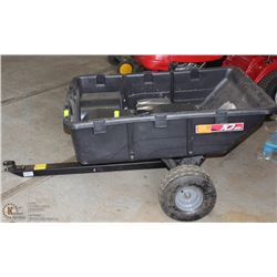 BRINLY 10 CU.FT. TOW-ALONG PLASTIC TRAILER