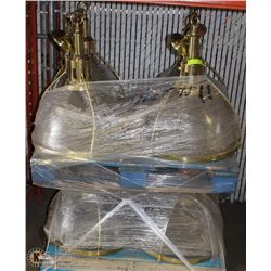 PALLET (8 TOTAL) OF LARGE BOOTH LIGHT-FIXTURES