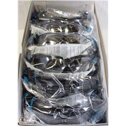 CASE OF V12 PYRAMEX V26 CLEAR SAFETY GLASSES