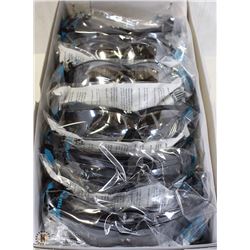 CASE OF V12 PYRAMEX V26 CLEAR SAFETY GLASSES