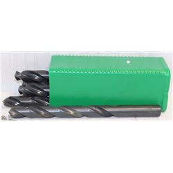 PACK OF 8 PRECISION 1/2 HD HSS DRILL BITS