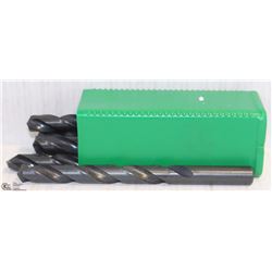 PACK OF 8 PRECISION 1/2 HD HSS DRILL BITS