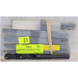5 PACKS OF 2 CLE-LINE 9/16" DRILL BITS