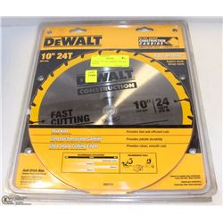 DEWALT 10" 24T CARBIDE TIP SAW BLADE