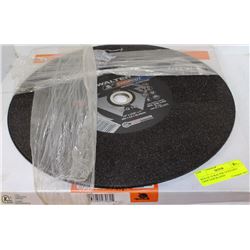 BOX OF 10 WALTER 14"X3/32X1" CHOP SAW BLADES