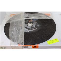 BOX OF 10 WALTER 14"X3/32X1" CHOP SAW BLADES