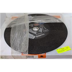 BOX OF 10 WALTER 14"X3/32X1" CHOP SAW BLADES