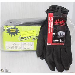 BUNDLE OF 6 NINJA ICE GLOVES SIZE 10