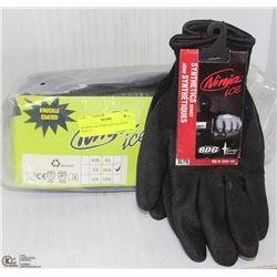 BUNDLE OF 6 NINJA ICE GLOVES SIZE 10