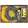 Image 1 : FLAT OF 3 HEAVY DUTY EXTENSION CORDS