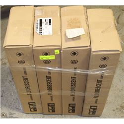 4 BOXES OF 2 FLUORESCENT LIGHT FIXTURES
