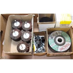 FLAT OF ABRASIVE DISCS, BRUSHES AND FLAP DISCS