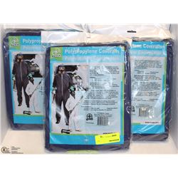 LOT OF 5 PUT-IT-ON DISPOSABLE POLYPROPELENE SUITS