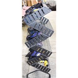 6-SHELF PRODUCT DISPLAY STAND: BLACK IN COLOUR