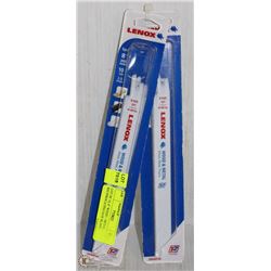 LOT OF 10, 8" WOOD + METAL RECIPROCATING SAW BLADE