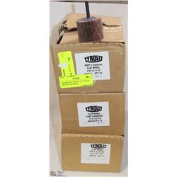 3 BOXES OF TYROLIT 2"X1.5"X1/4" GRIT 80 FLAP DISCS