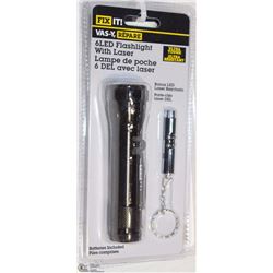 LOT OF 2 LED FLASHLIGHT WITH LASER SETS