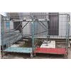 Image 1 : 2 ROLLING METAL CAGES WITHOUT DOORS